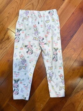 Disney Baby Minnie Floral Baby Leggings in Pastel Pink Lavender Mint